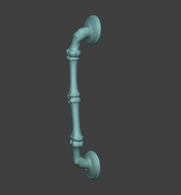 Finger Bones Pull Handle - Gothic Cabinet Door Handle, Skeleton Bone Drawer Pull, Halloween Furnitur 3d model
