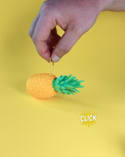 Pineapple Fidget Clicker keychain — Tropical Twist in Every Press! 3d model