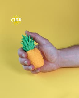Pineapple Fidget Clicker keychain — Tropical Twist in Every Press! 3d model