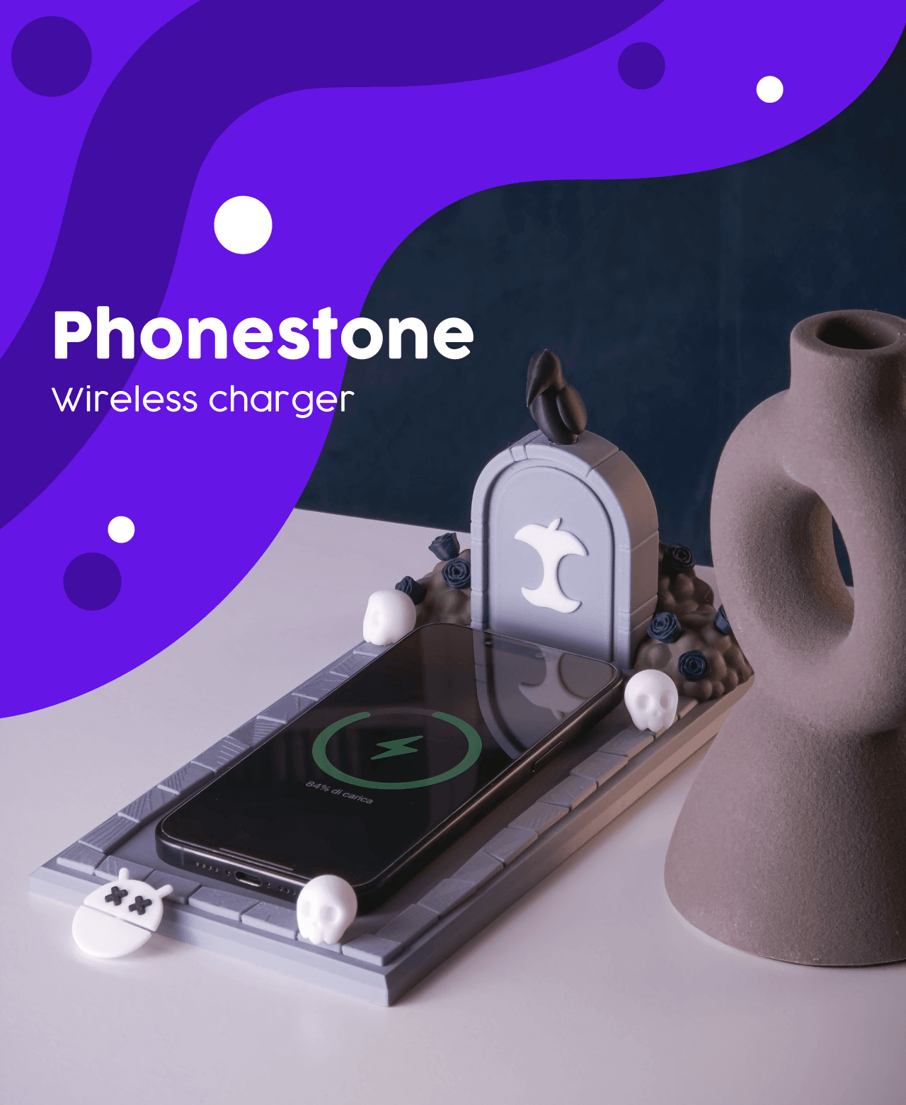 Phonestone - Wireless charger 3d model