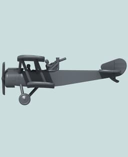 1:144 Sopwith 1A2 (1½ Strutter) 3d model