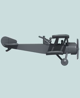 1:144 Sopwith 1A2 (1½ Strutter) 3d model