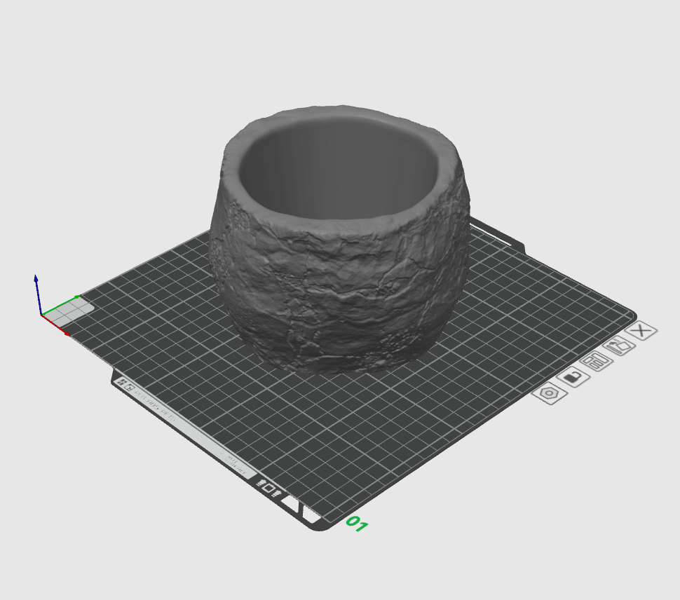 Eroded Planter 3d model