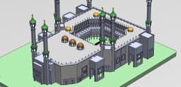 3D design of Al-Masjid Al-Haram in Mecca- تصميم ثلاثي الأبعاد للمسجد الحرام في مكة المكرمة 3d model