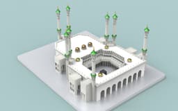3D design of Al-Masjid Al-Haram in Mecca- تصميم ثلاثي الأبعاد للمسجد الحرام في مكة المكرمة 3d model