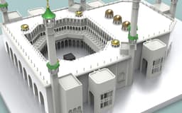 3D design of Al-Masjid Al-Haram in Mecca- تصميم ثلاثي الأبعاد للمسجد الحرام في مكة المكرمة 3d model