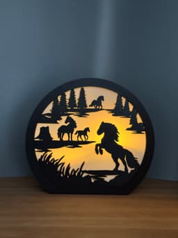 Horse Light Horse Lamp Candle Holder Tea light holder 3d model