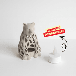 POLAR BEAR VORONOI LED TEALIGHT / WINTER DECOR / HOMEDECOR / TABLEDECOR 3d model