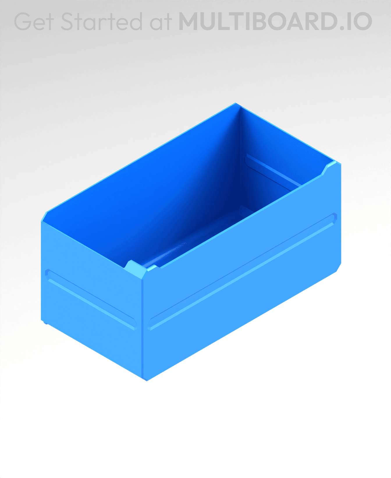 4x2x2 LU - MultiBin Simple Drawer 3d model