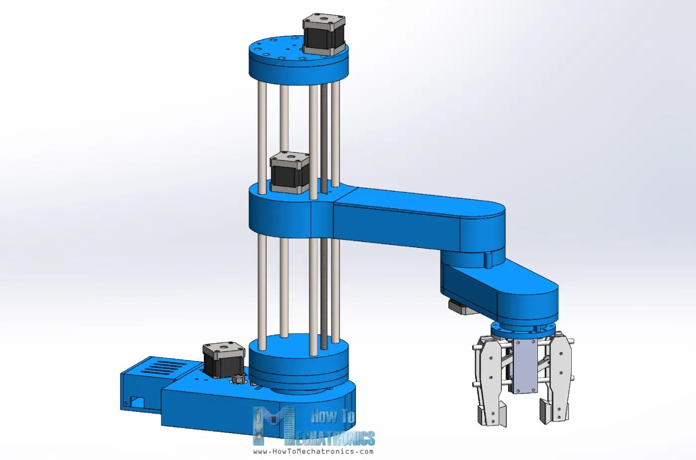 SCARA Robot (howtomechatronics) 3d model