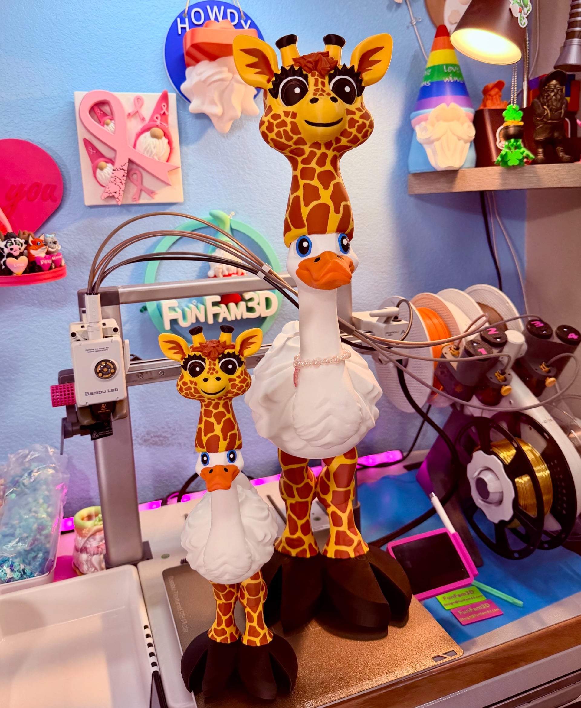 Giraffe Goose Gear for Porch Goose 3d model
