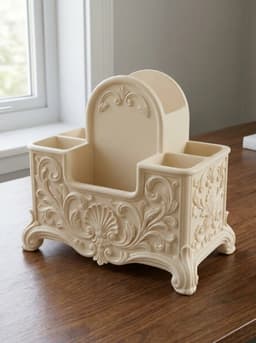 Rococo Desktop Organizer & Mail Caddy 3d model