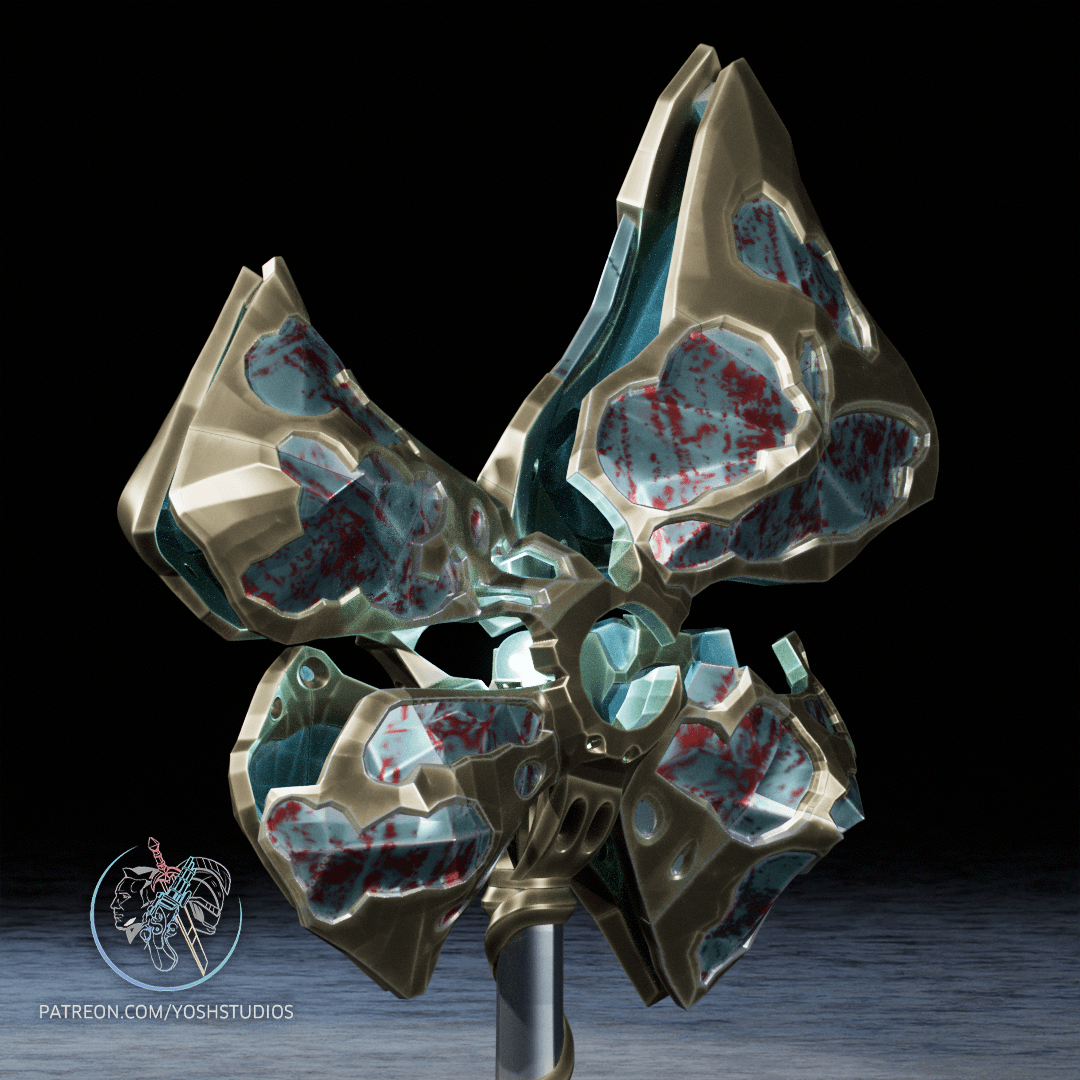 Jayce Corrupted Hammer 3D Printer STL File 3d model