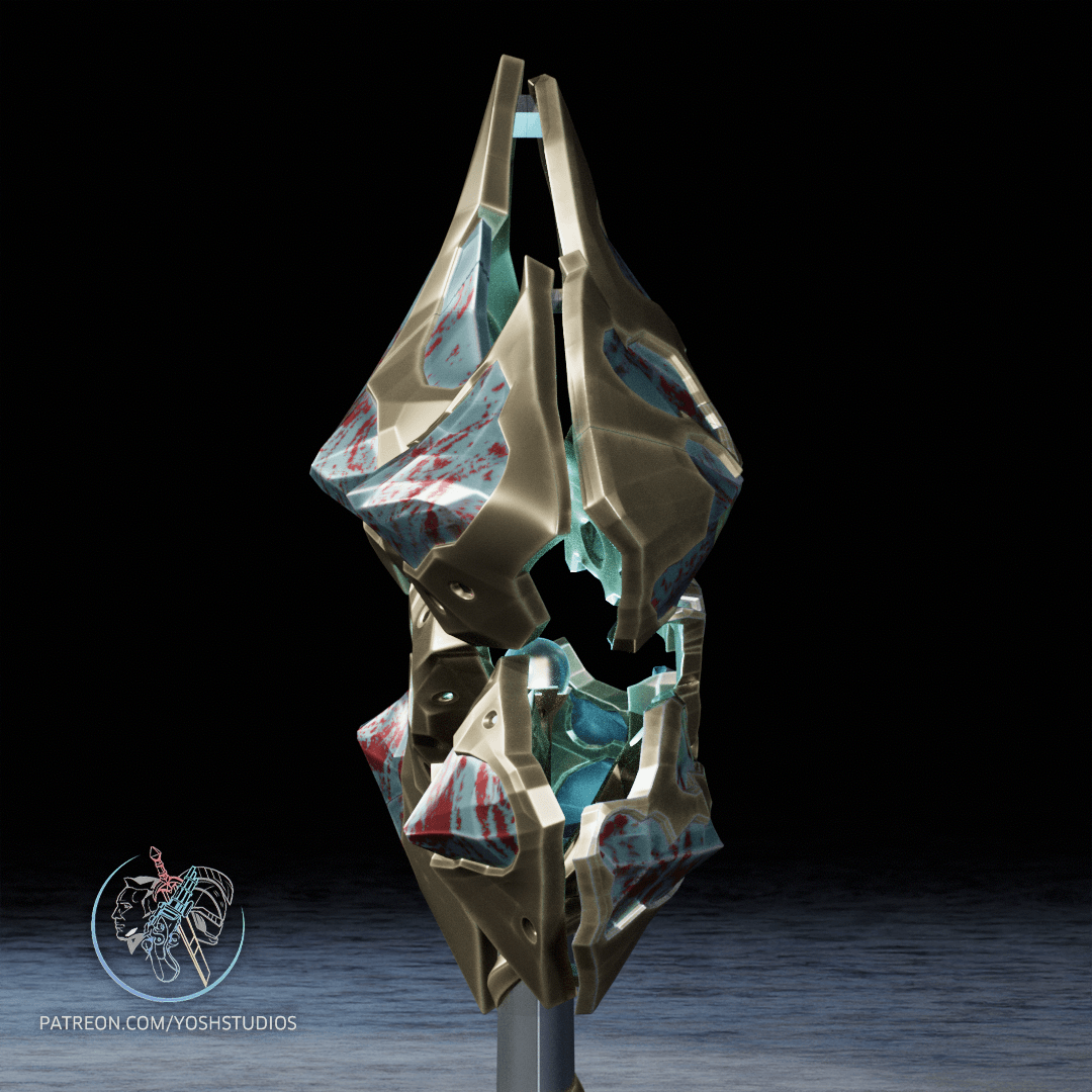 Jayce Corrupted Hammer 3D Printer STL File 3d model