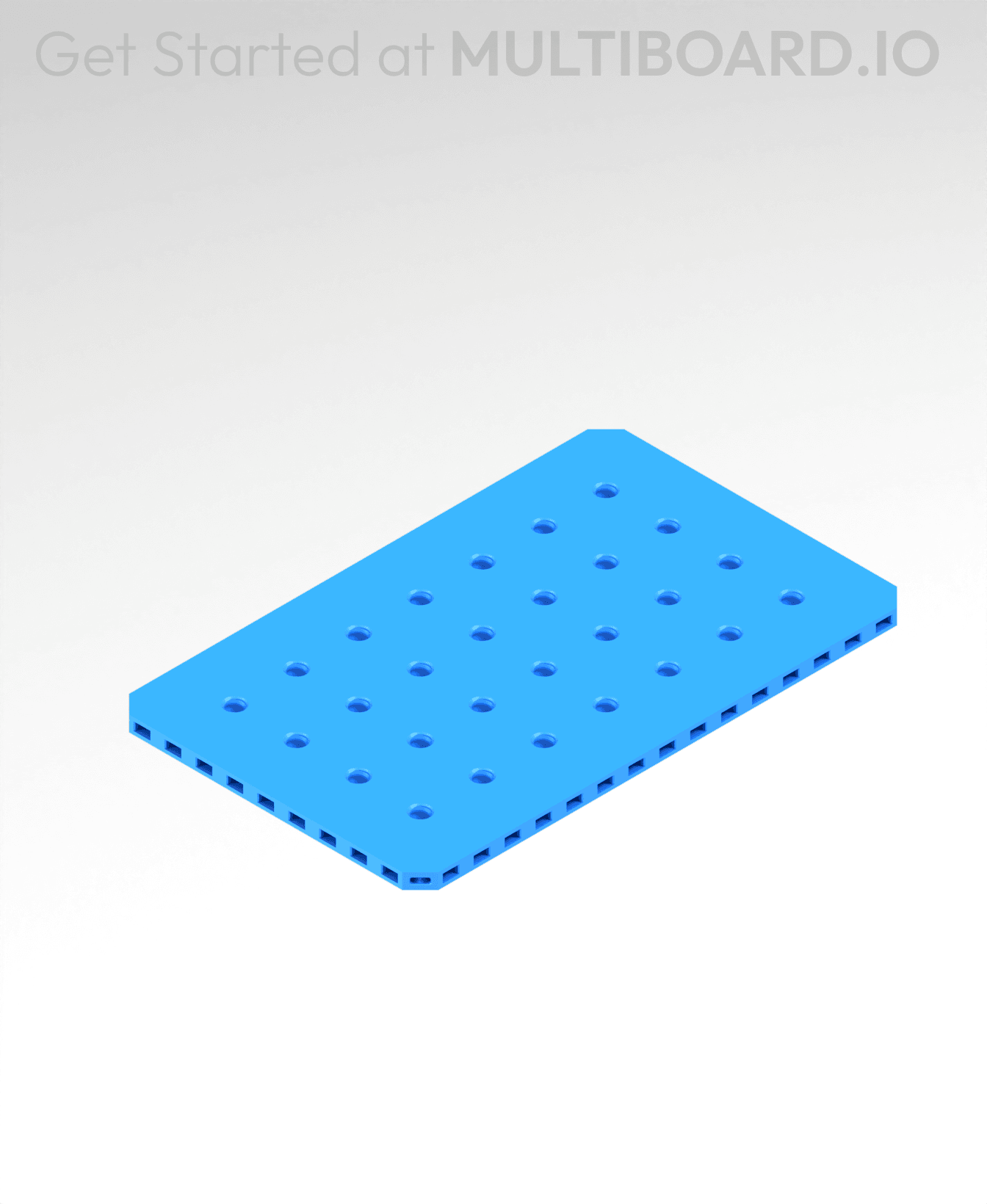 8x5 MU - Small Thread MU - MultiBoard Plate 3d model