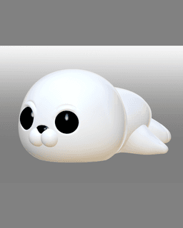 Baby Seal Articulated 3d model