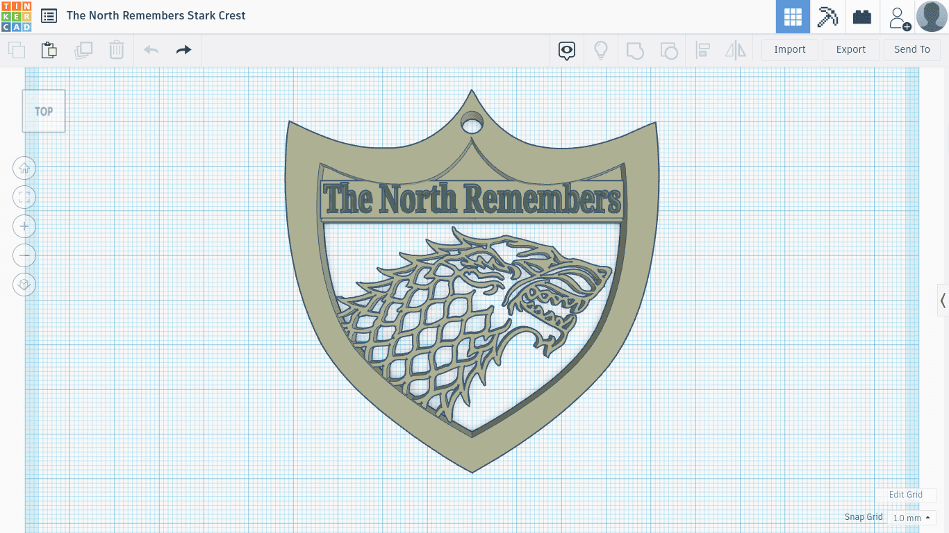 The North Remembers Stark Crest.stl 3d model