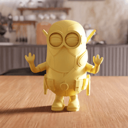 Chibi Superhero Mashup Minion Figurine 3d model