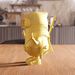 Chibi Superhero Mashup Minion Figurine 3d model