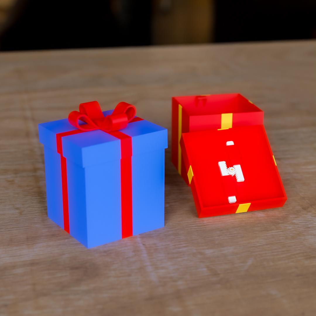 Gift box with lock WrappingUp2023 3d model