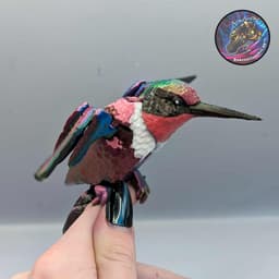 flexi print in place hummingbird 3d model