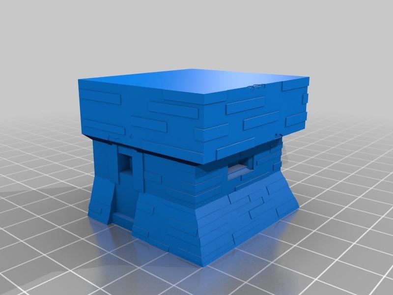 Sea wall Bunkers 3d model