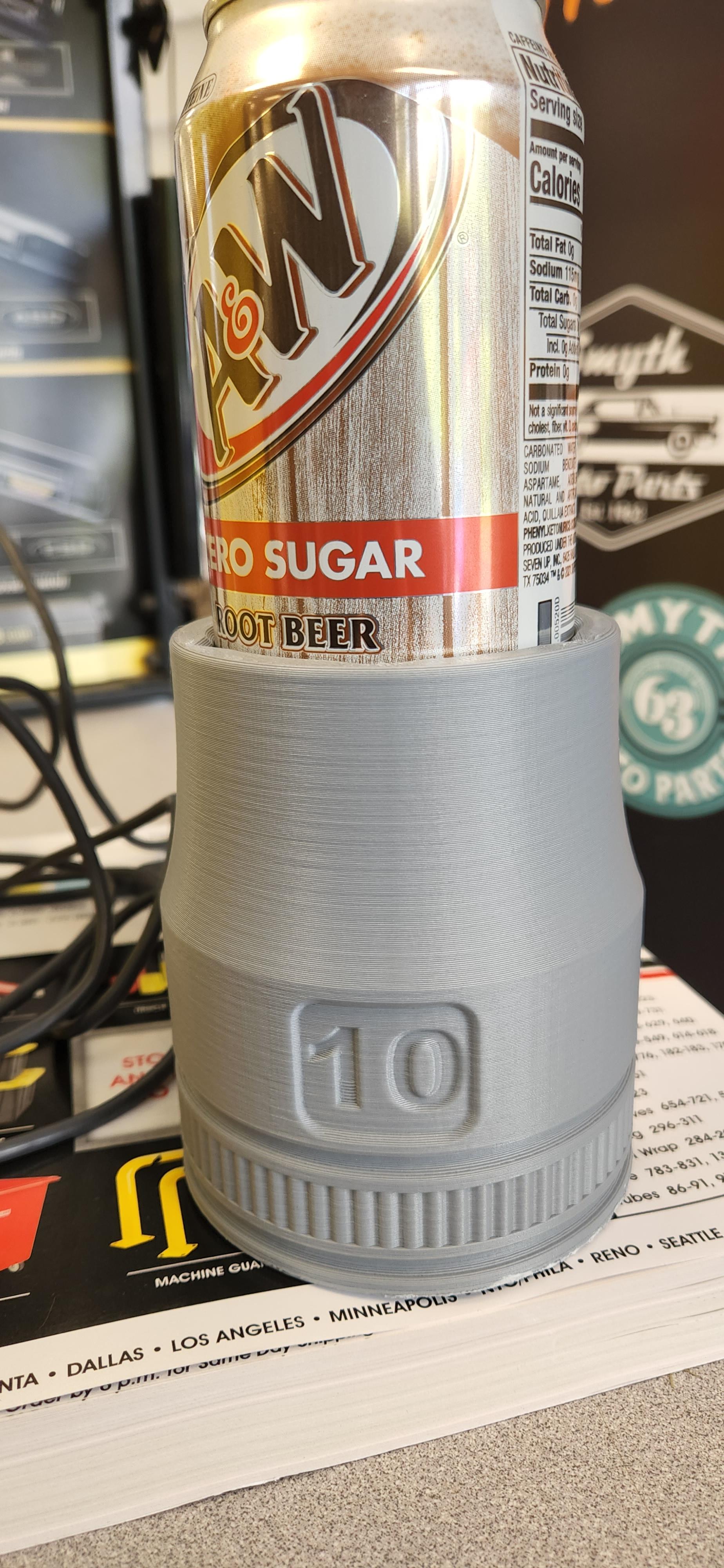 10mm Shallow Can Cups - 12oz Soda Pop Can Cups 3d model