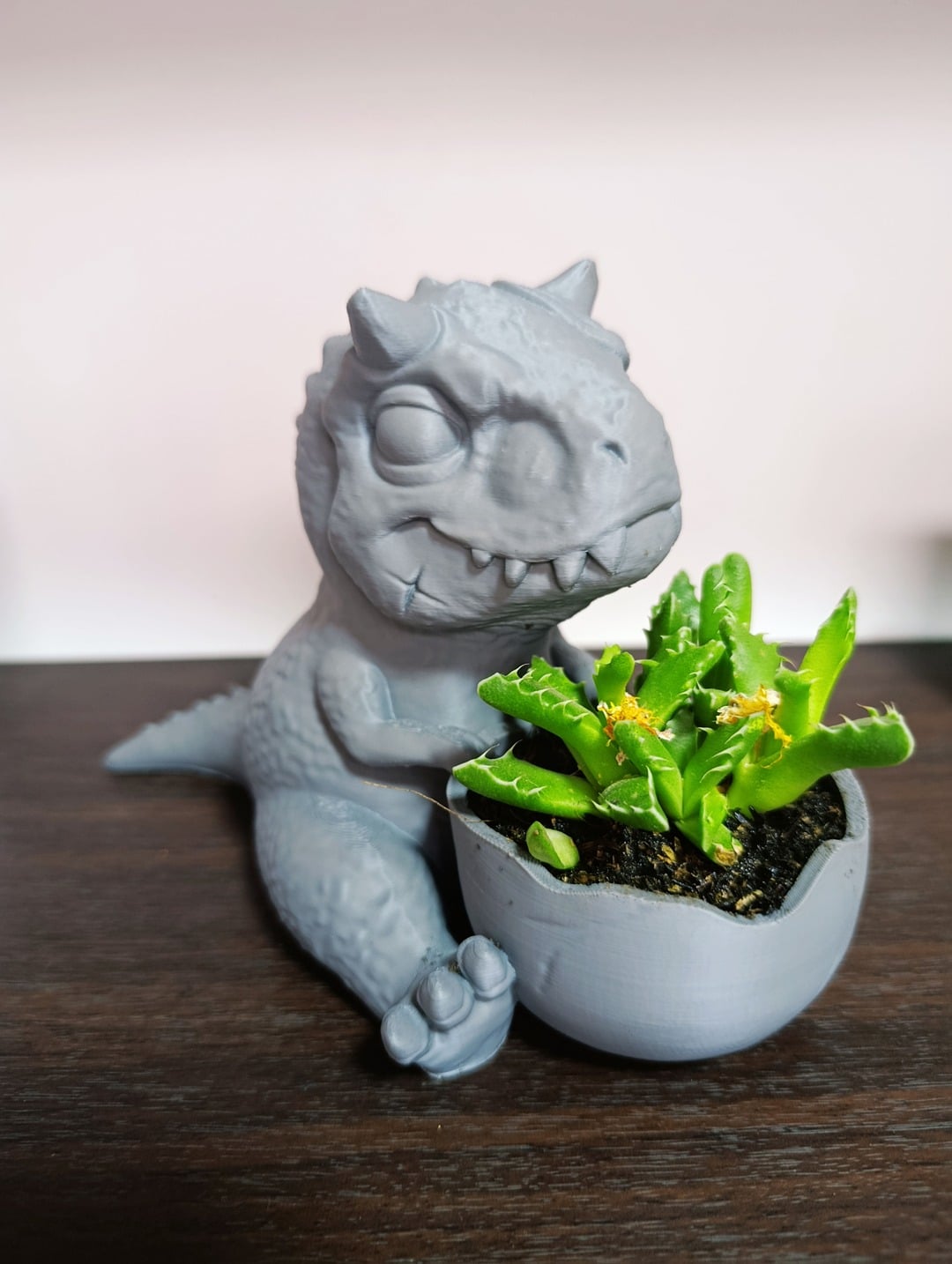 Baby Carnotaurus Planter 3d model