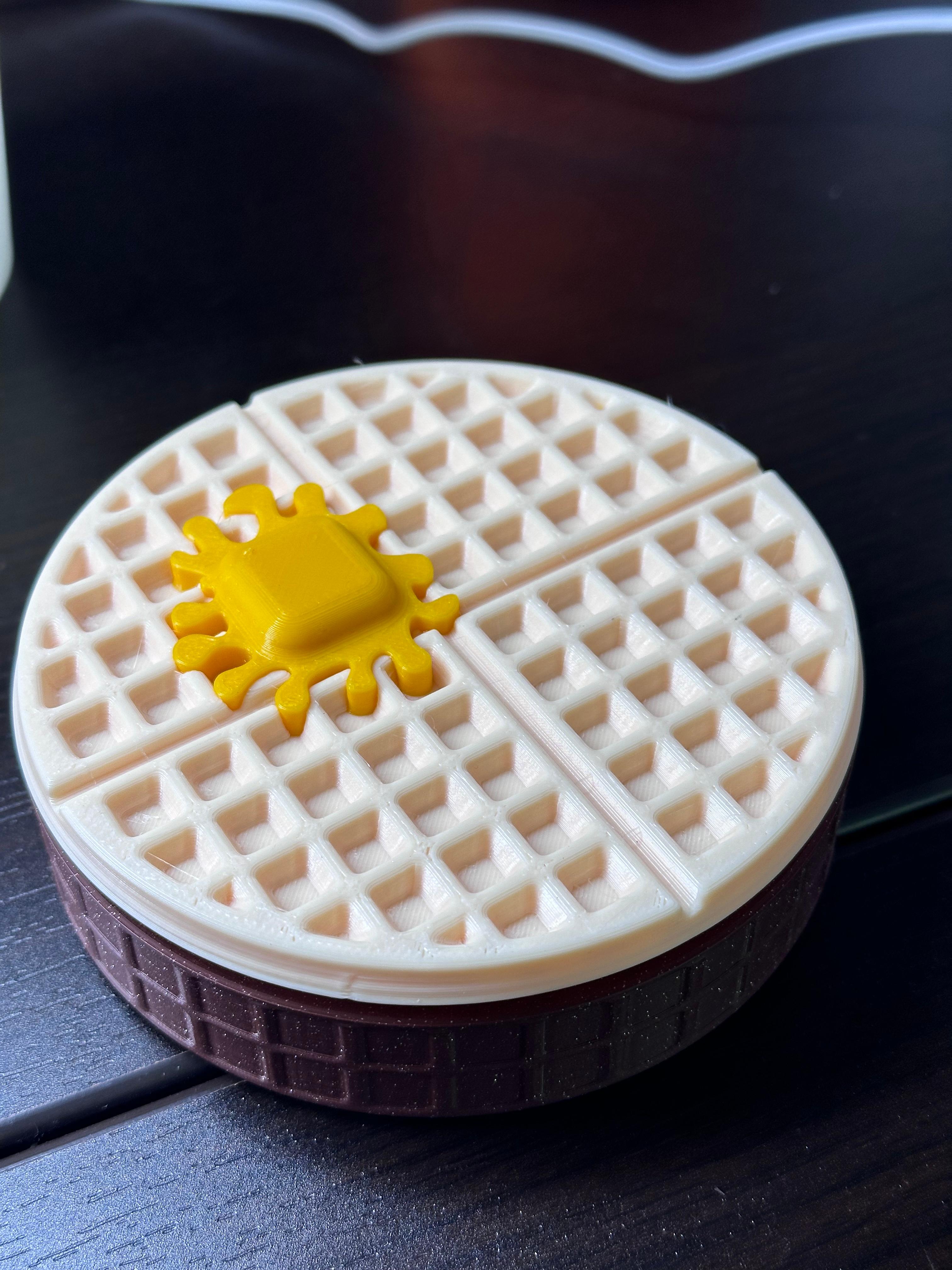 Waffle Box - with Butter 3d model