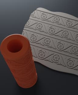 Texture Rollers Renaissance wide Vol.3 (7-9) 3d model