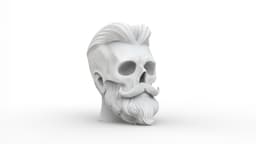 Beard Skull 3d model