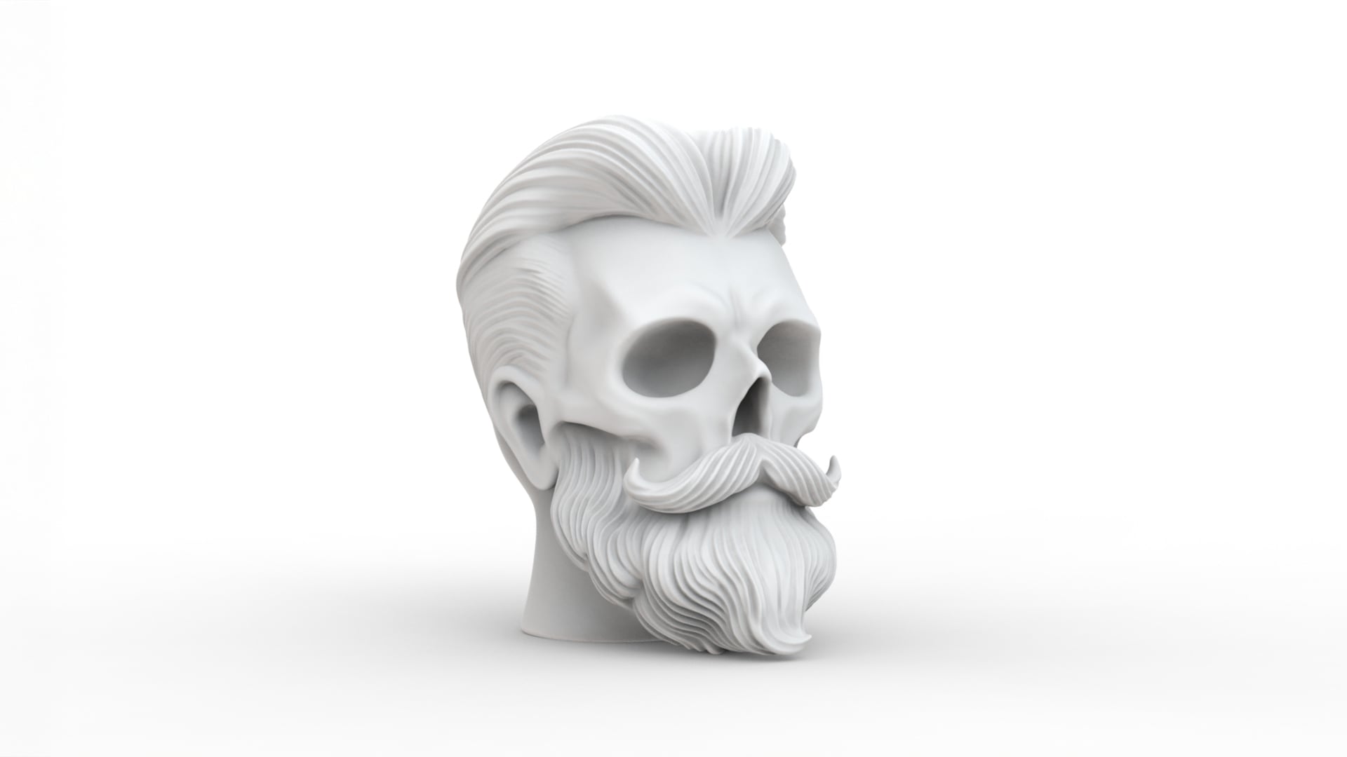 Beard Skull 3d model