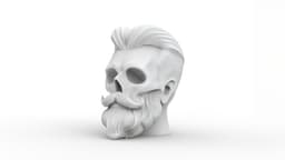 Beard Skull 3d model