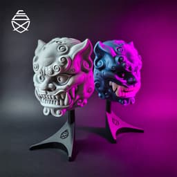 Foo Dog Wall 3d model