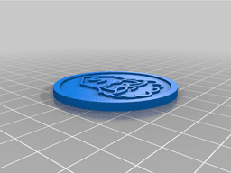 chocolade munt 3d model