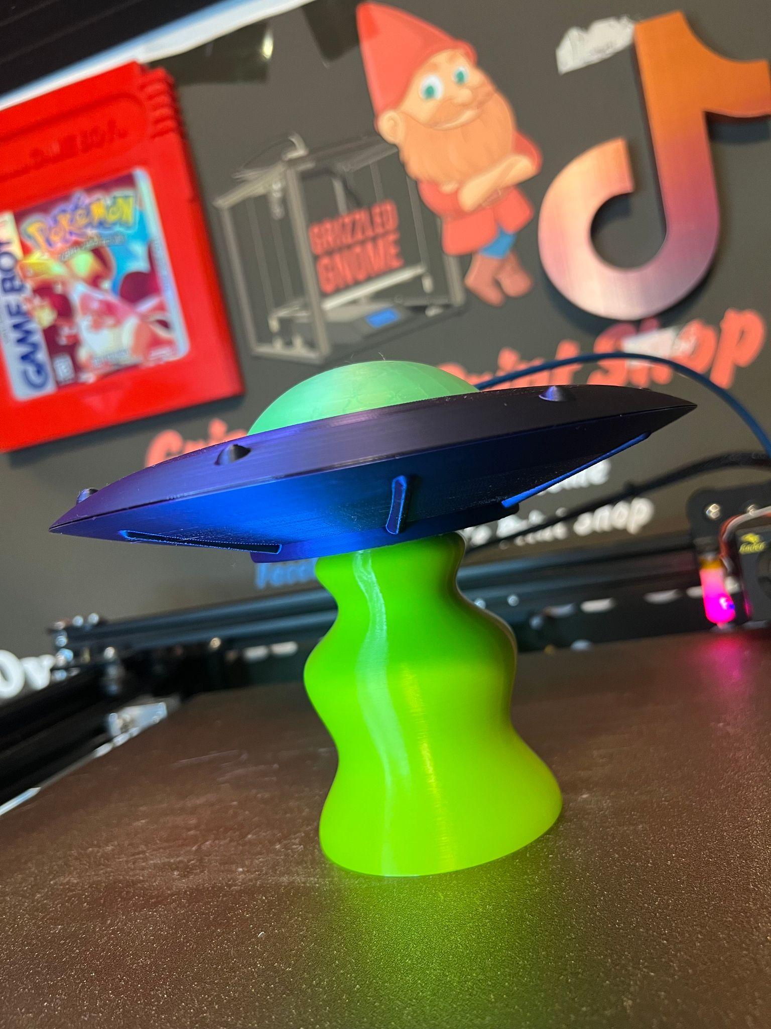 UFO Print in Place Flying Saucer 3d model