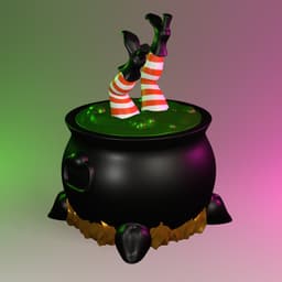 Witch’s Brew Cauldron – Wiggle Budz – Halloween Edition 3d model