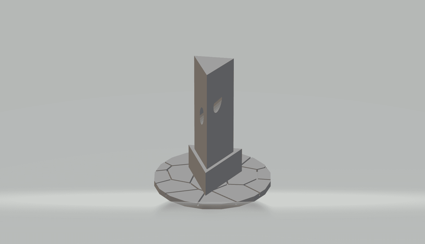 FHW: Concept pillar 50's left side view (BoD) 3d model