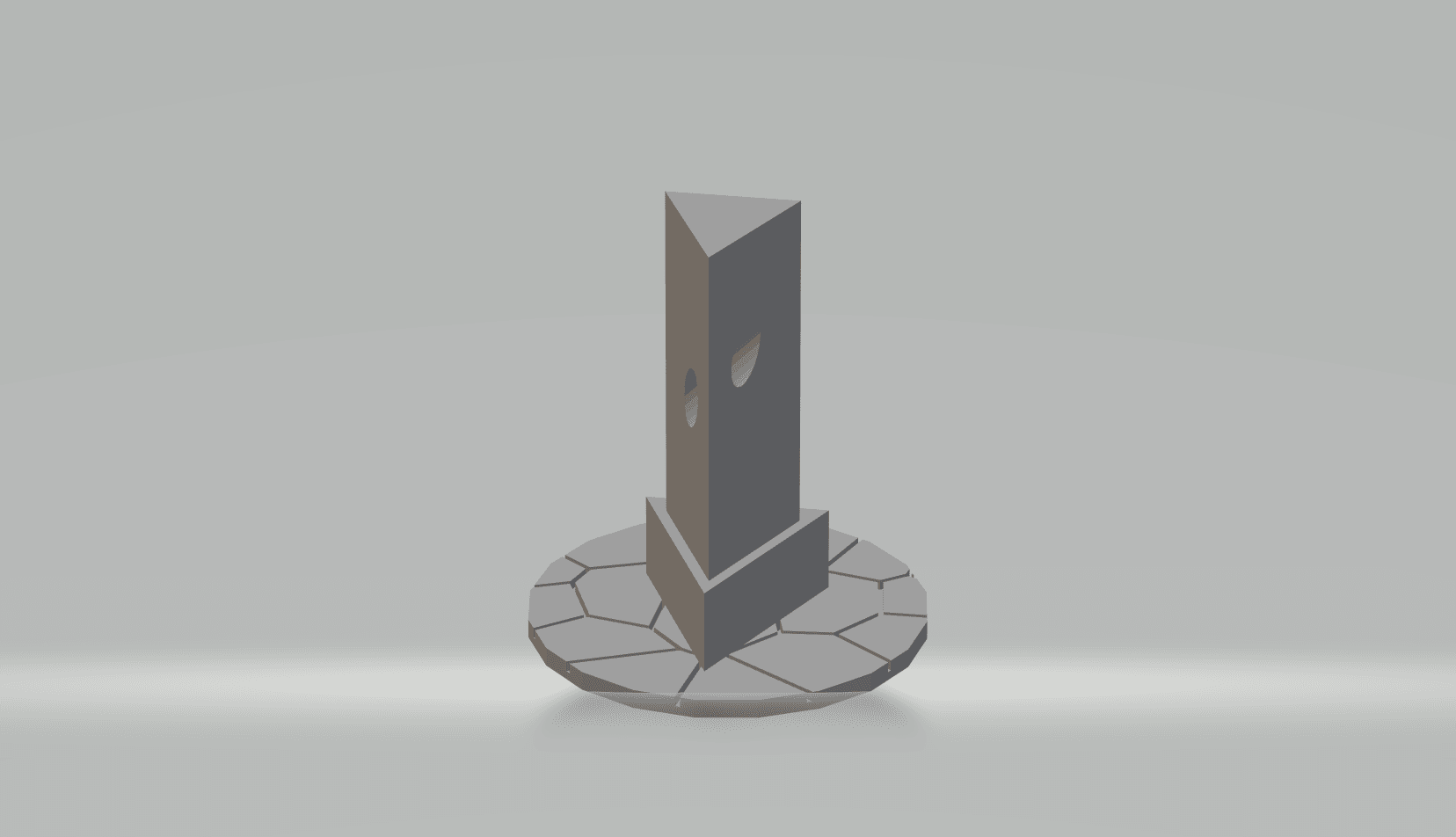 FHW: Concept pillar 50's left side view (BoD) 3d model