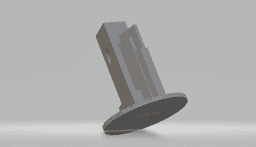 FHW: Concept pillar 50's left side view (BoD) 3d model
