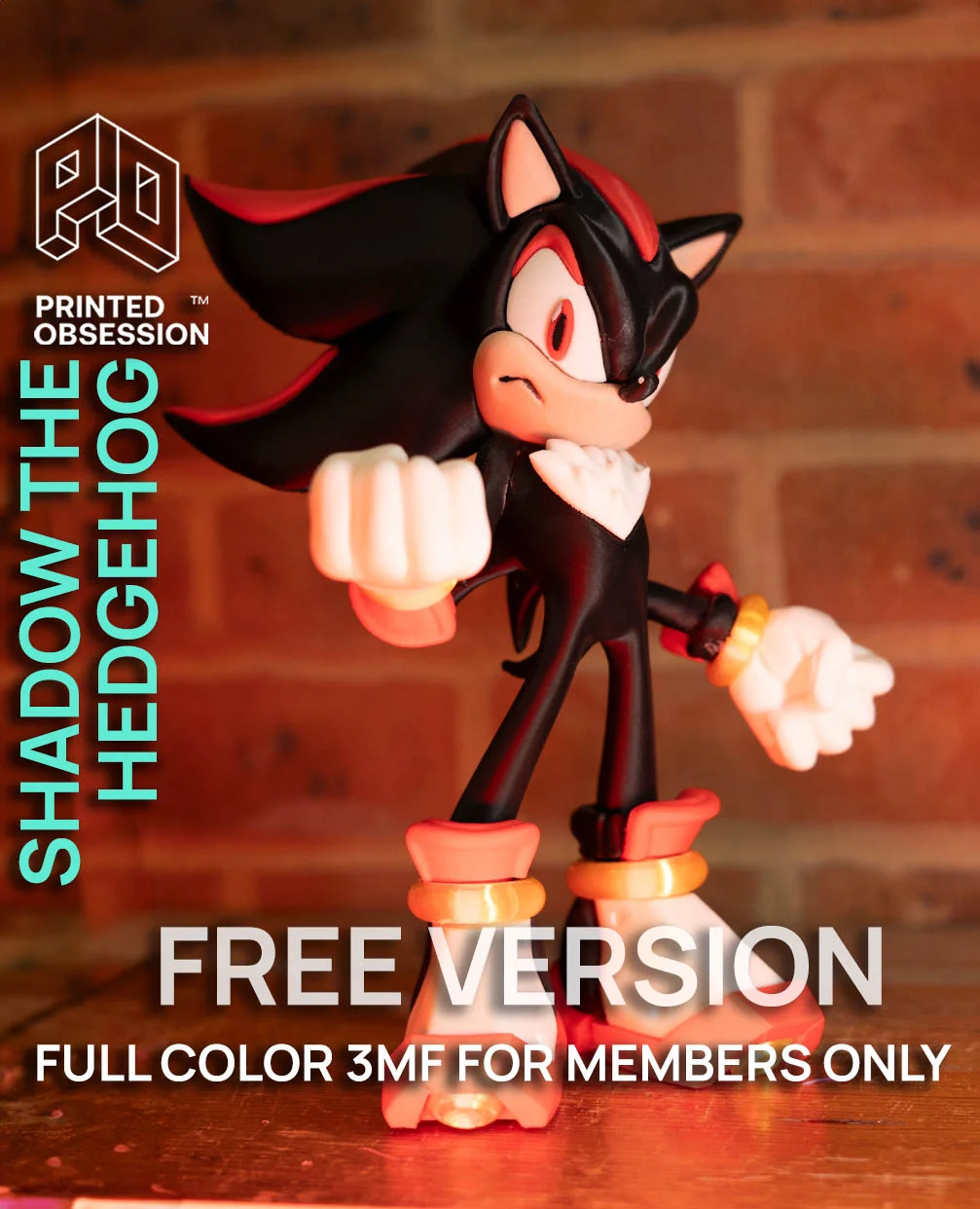 Shadow the hedgehog - Free version 3d model