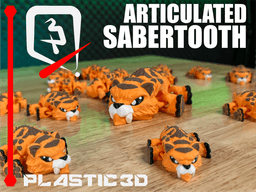 Articulated Sabertooth — The Segmented Prehistoric Prowler 3d model