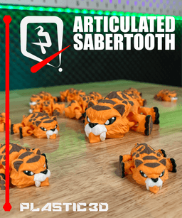 Articulated Sabertooth — The Segmented Prehistoric Prowler 3d model