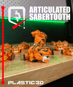 Articulated Sabertooth — The Segmented Prehistoric Prowler 3d model
