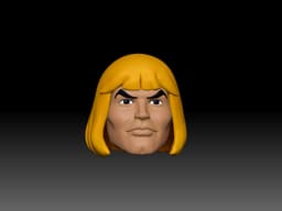 He-man Head MOTU Classics 3d model