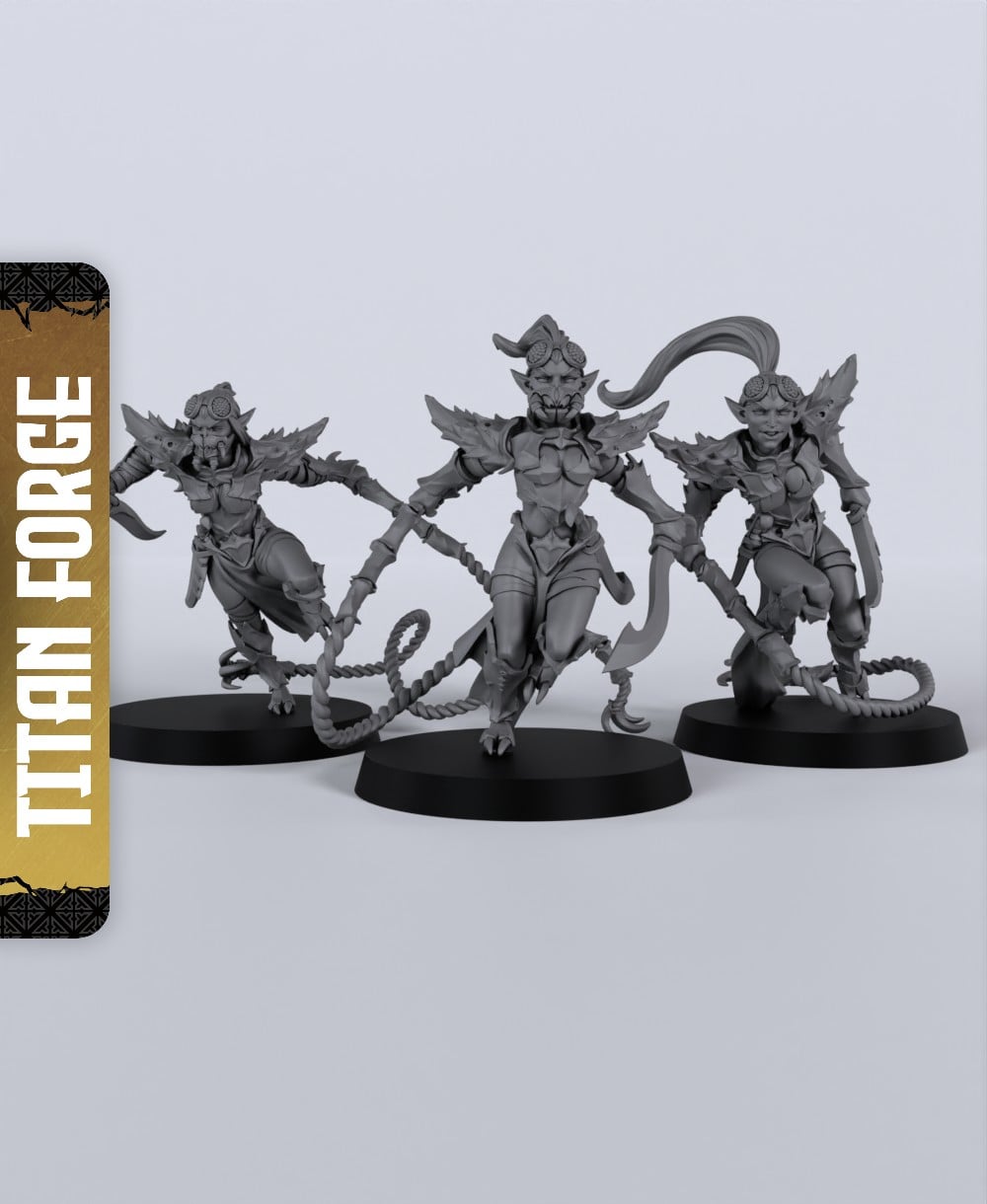 Everdark Assassins - With Free Dragon - 5e DnD Inspired for RPG and Wargamers 3d model