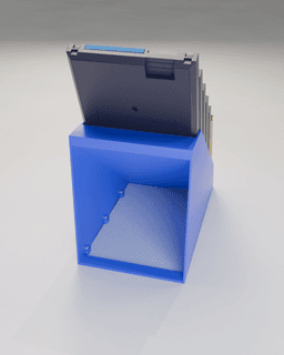 NES Modular Storage Rack 3d model