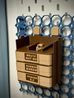 Modular Push-Push Drawer | Multiboard Organizer 3d model