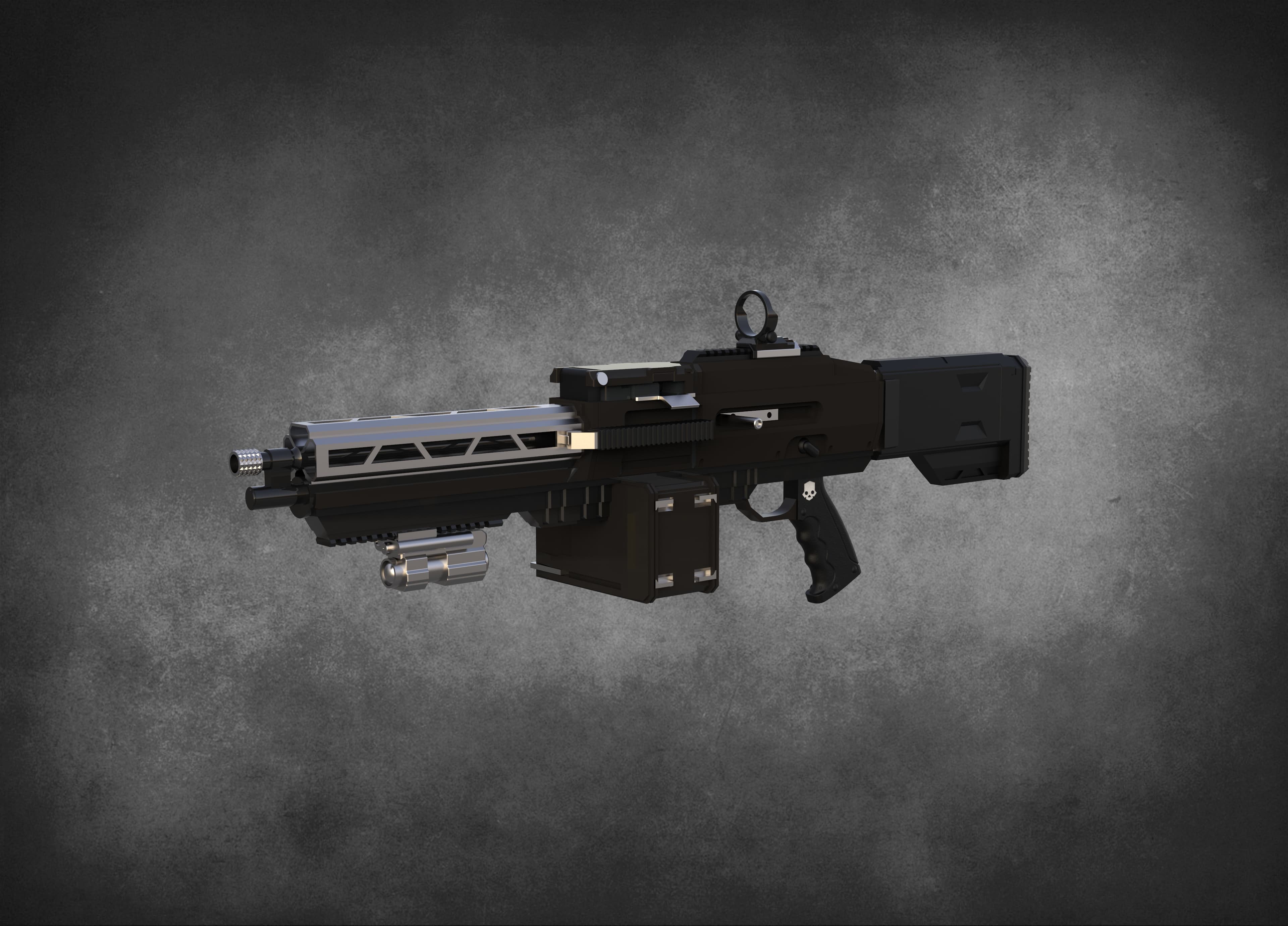 Helldivers 2 - M-105 Stalwart Light Machine Gun Stratagem - High Quality 3D Print Model! 3d model