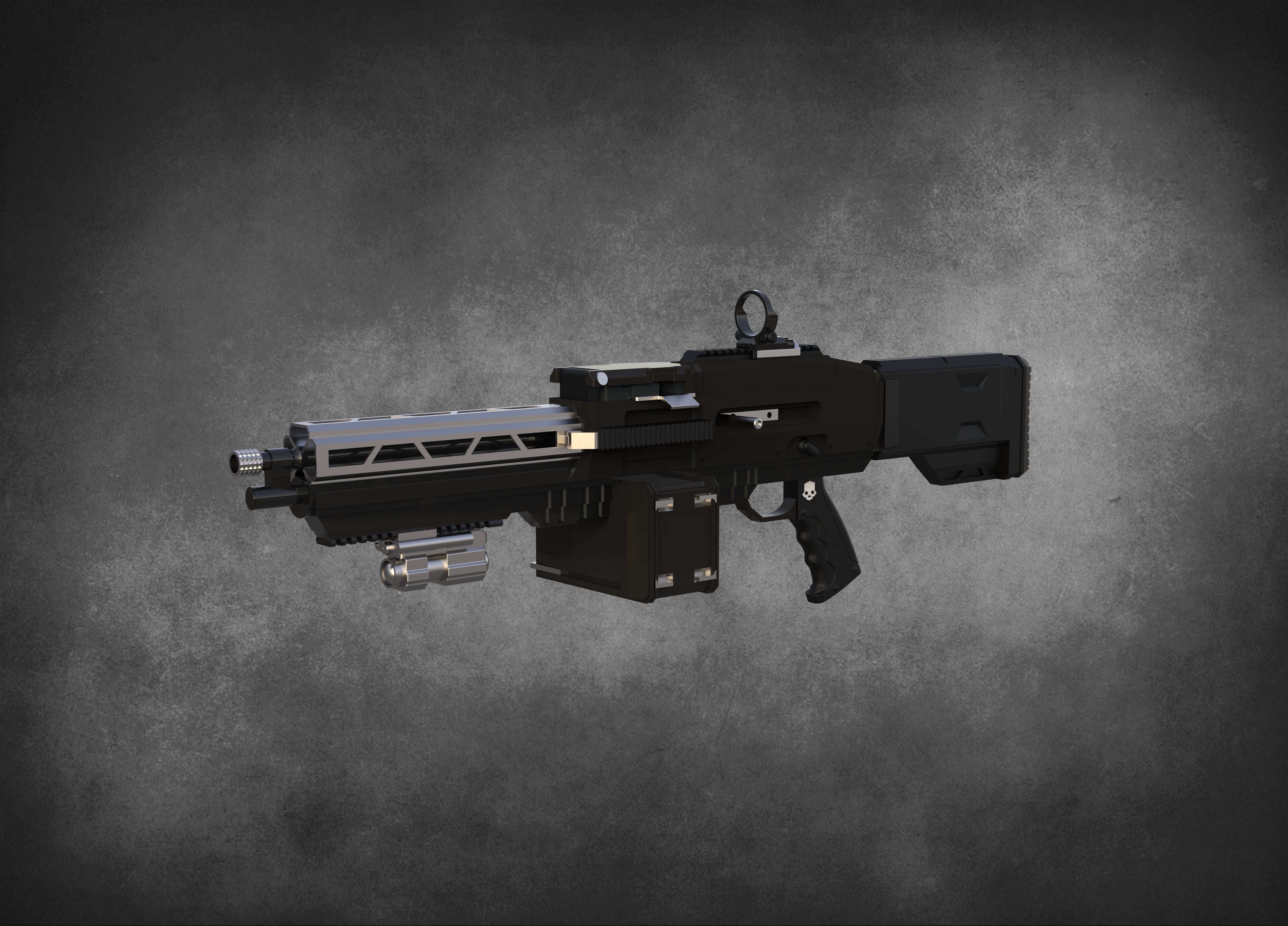 Helldivers 2 - M-105 Stalwart Light Machine Gun Stratagem - High Quality 3D Print Model! 3d model
